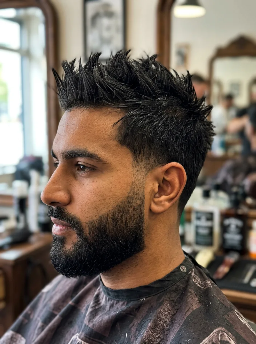10. Spiky Top Short Hair Style