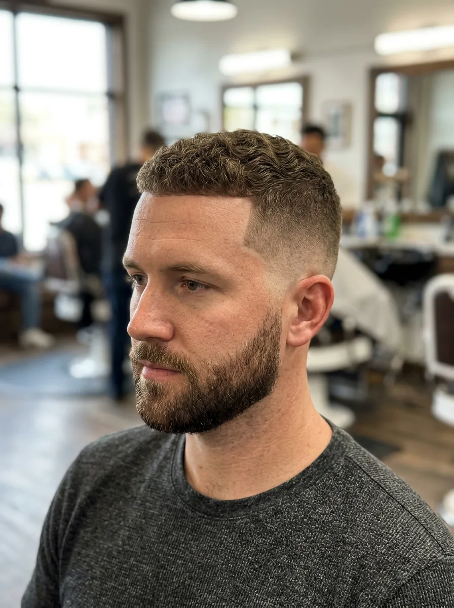 17. Mid Fade Burr Short Haircut
