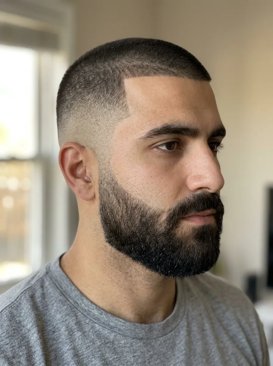 2. High Fade Buzz Short Hair