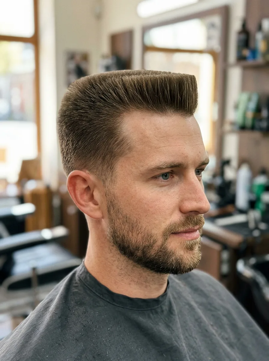 32. Modern Flat Top Short Haircut
