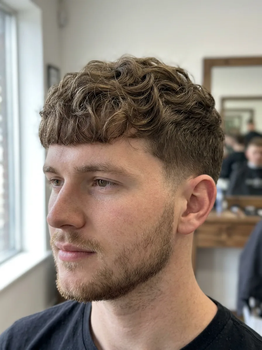 33. Wavy Crop Short Hair Style
