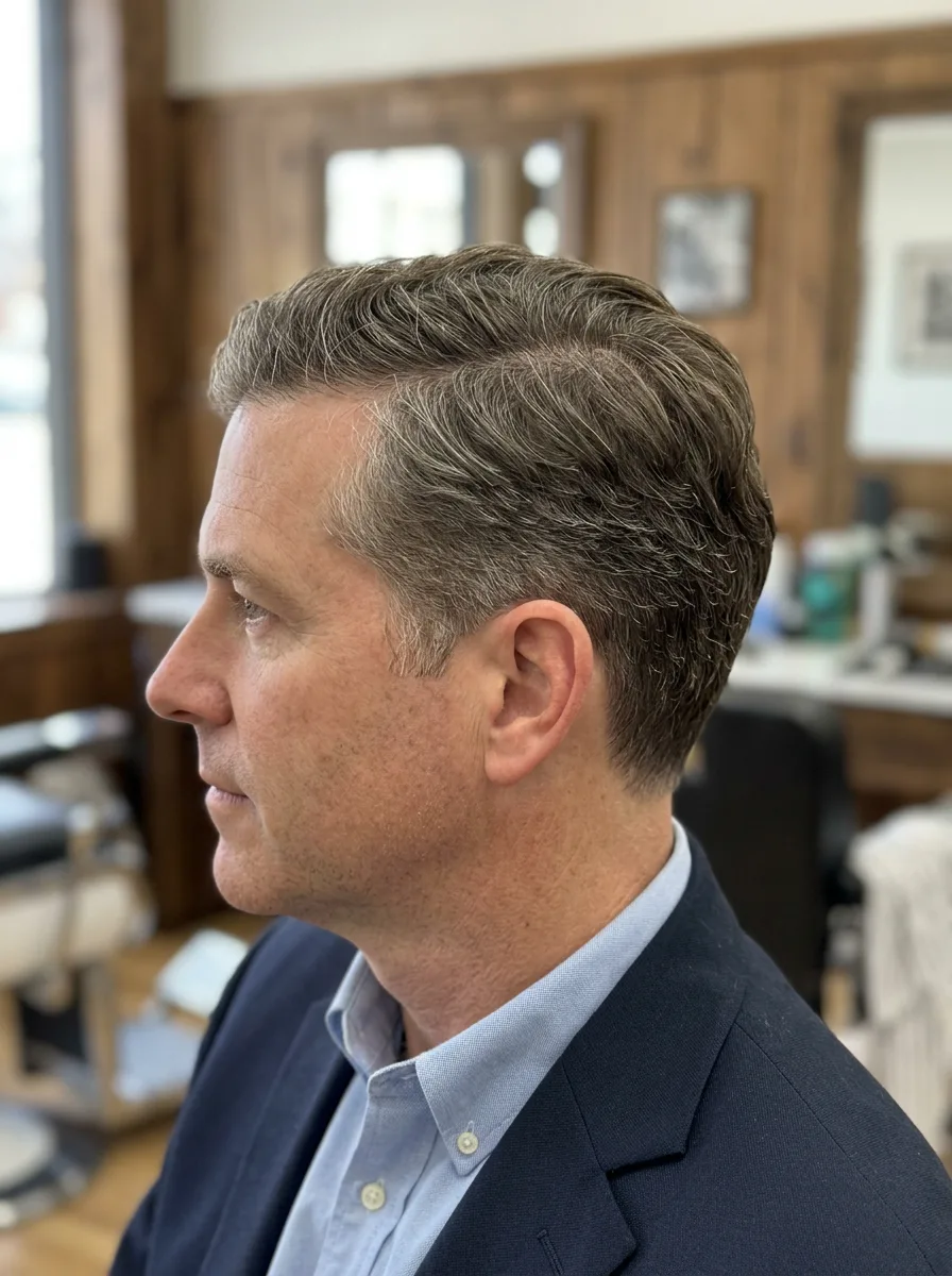 34. Executive Contour Short Hair Style