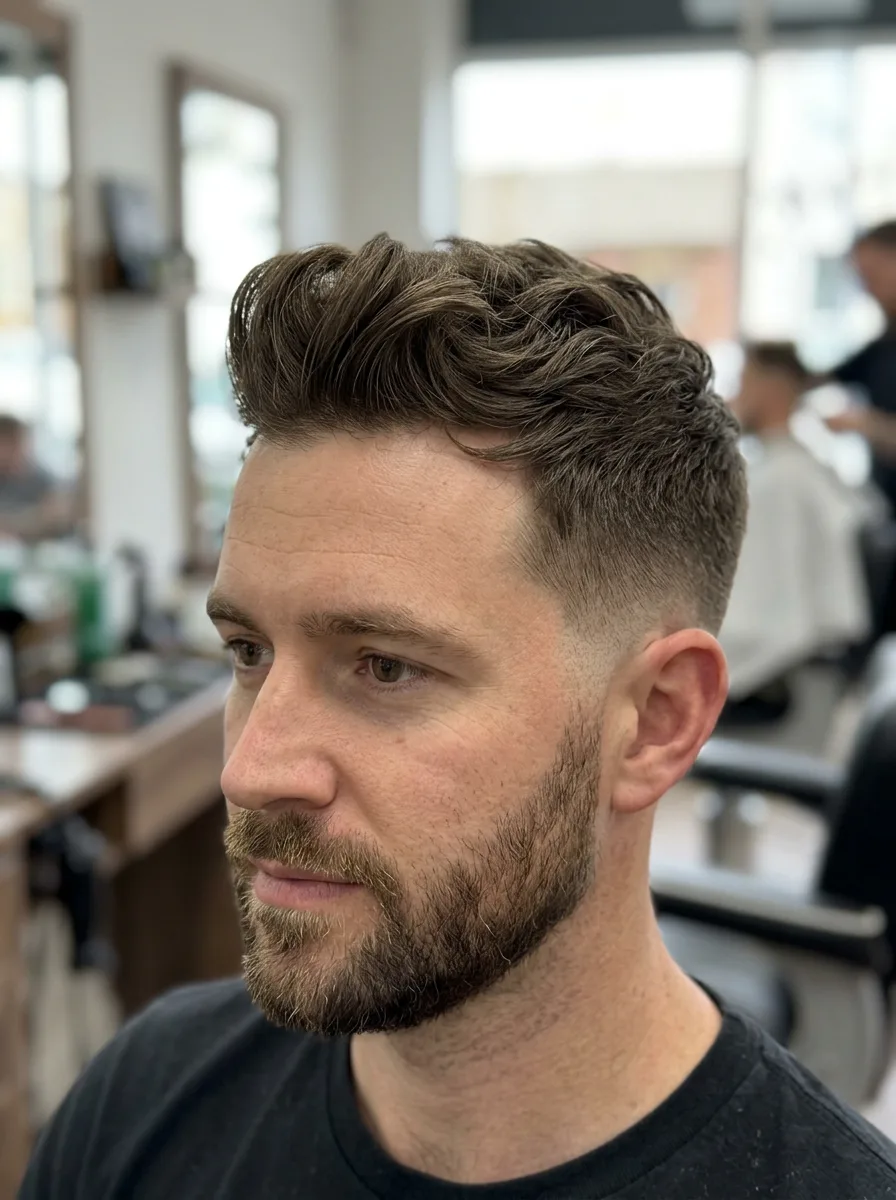 4. Low Fade Quiff Short Hair