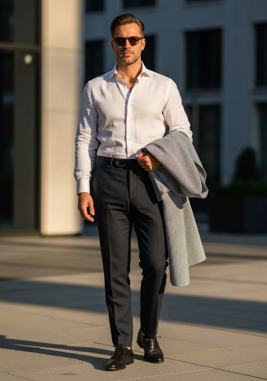 10. White Linen Summer Business Casual