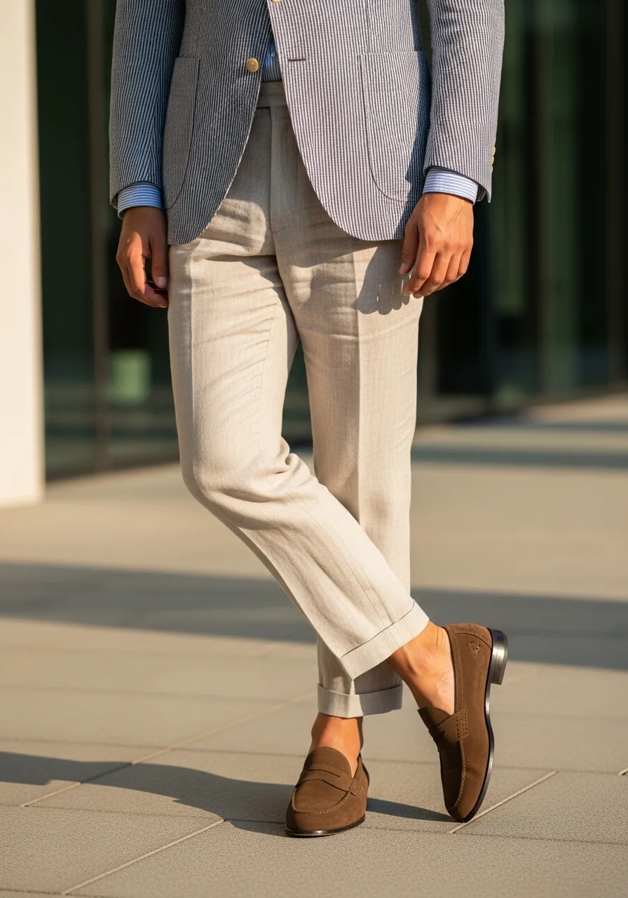 19. Suede Loafer Summer Business Casual