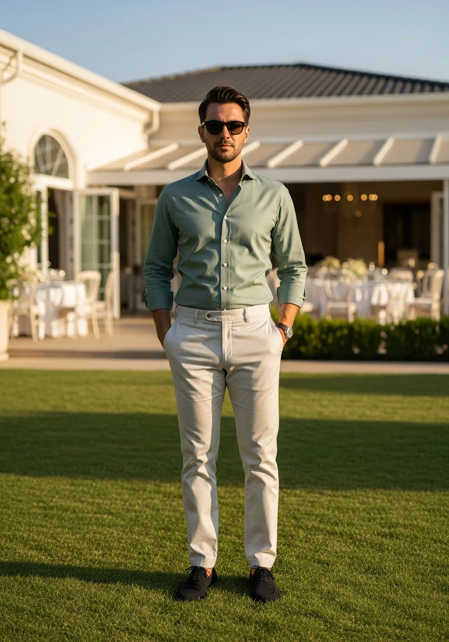 39. Sage Shirt Summer Business Casual