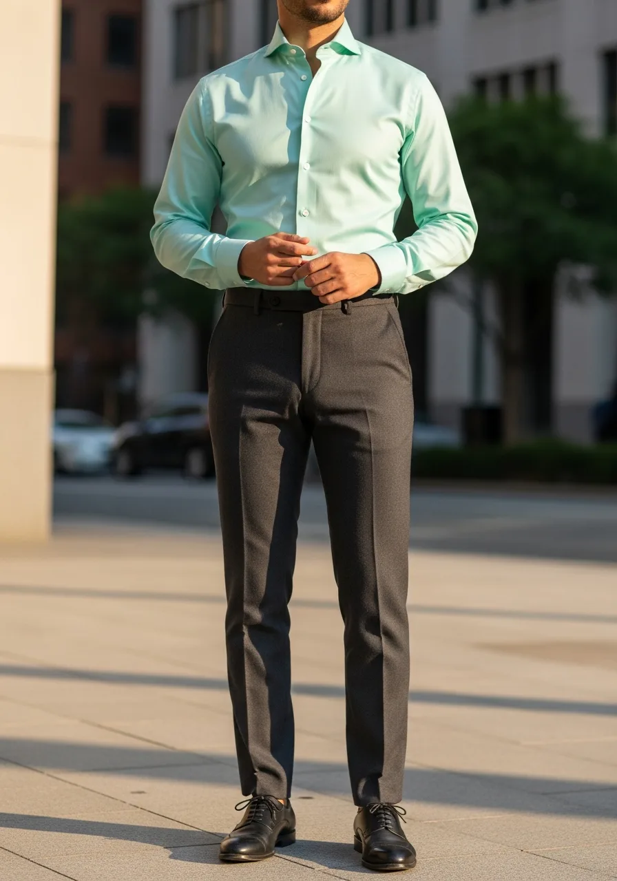 49. Mint Poplin Summer Business Casual