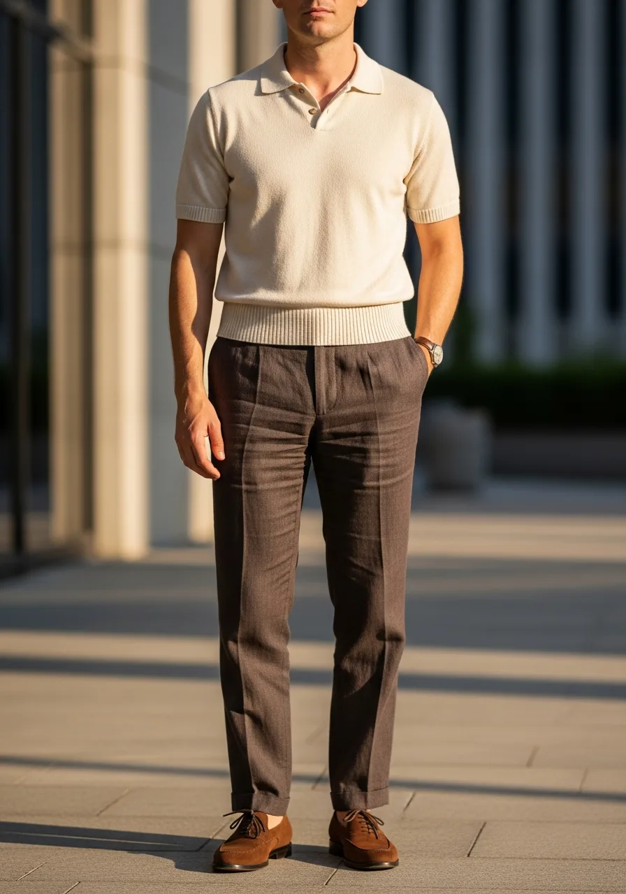 5. Knit Polo Summer Business Casual
