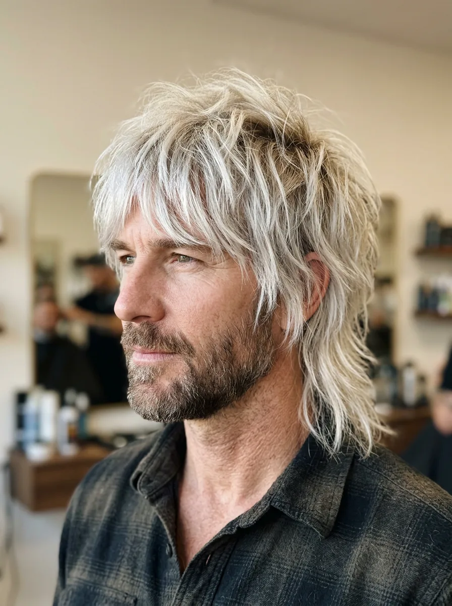 11. Bleached Wolf Cut