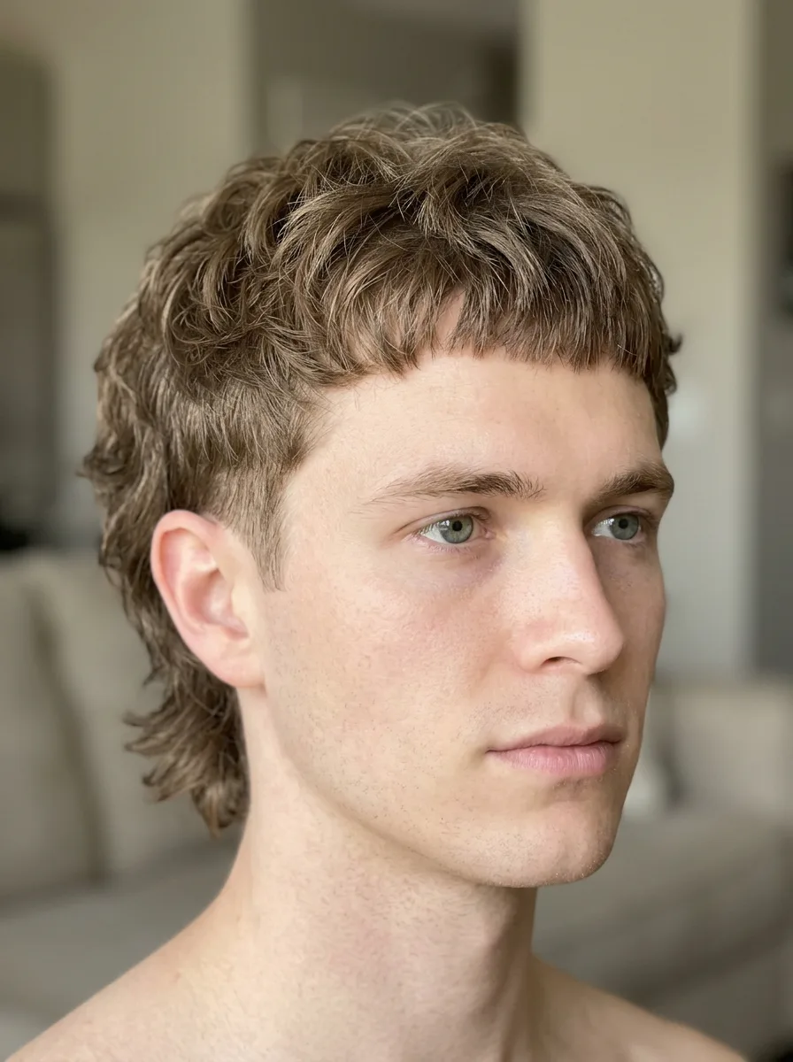 23. Wolf Cut with Micro-Bangs