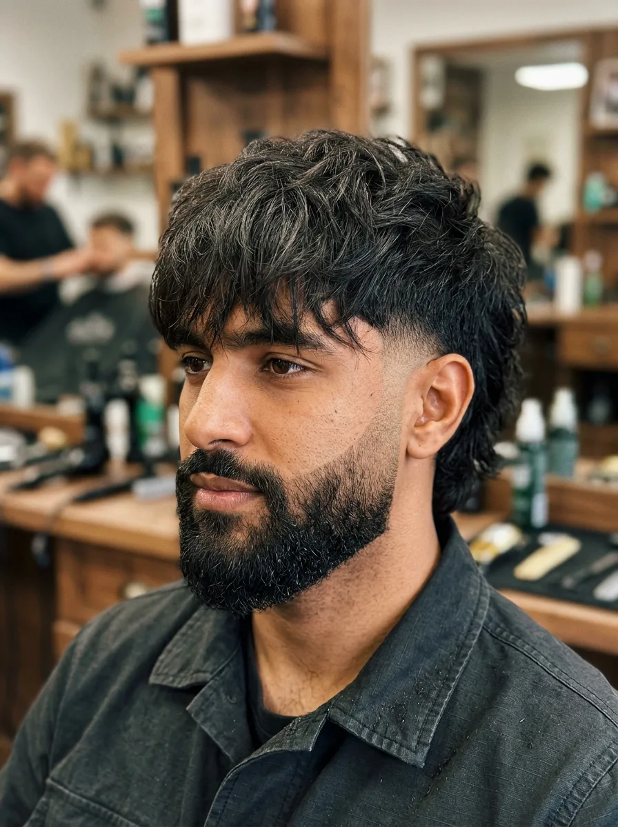 8. Taper Fade Wolf Cut